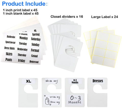 Tragoods easy install closet dividers simplify wardrobe organization.