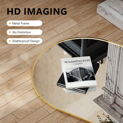 TRAHOME bathroom mirror with HD glass delivers distortion-free reflections.