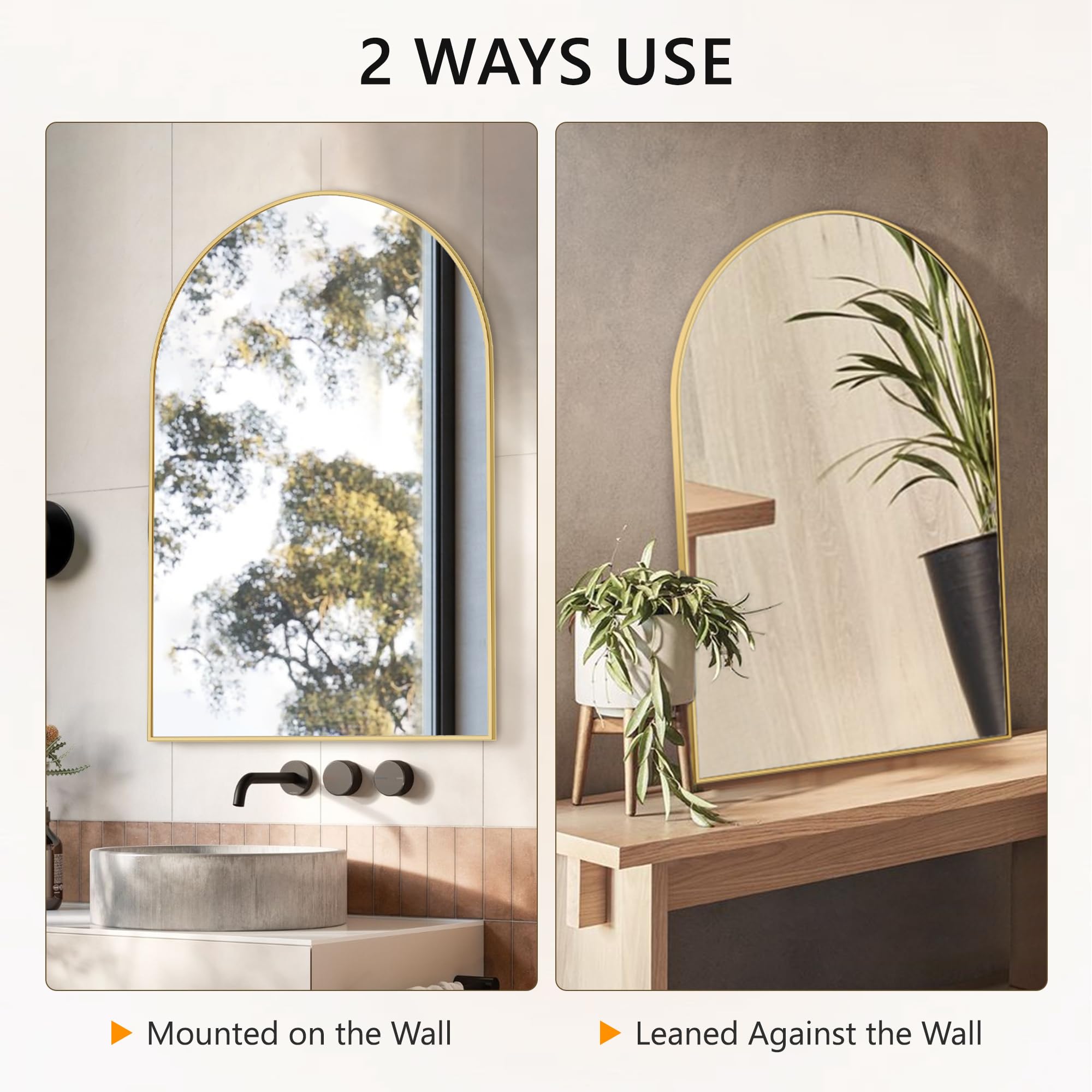 TRAHOME bedroom mirror reflects space and style.