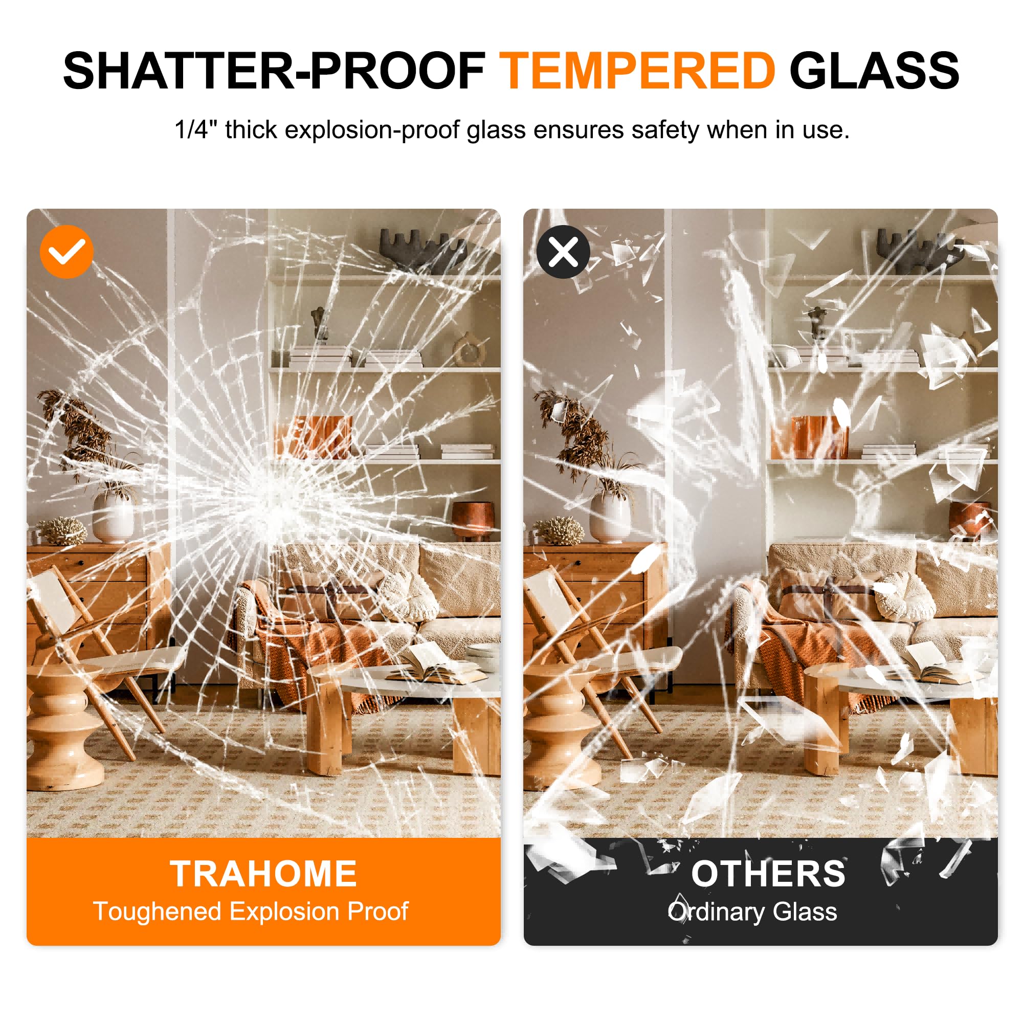 Trahome HD reflection offers clear, true-to-life images.