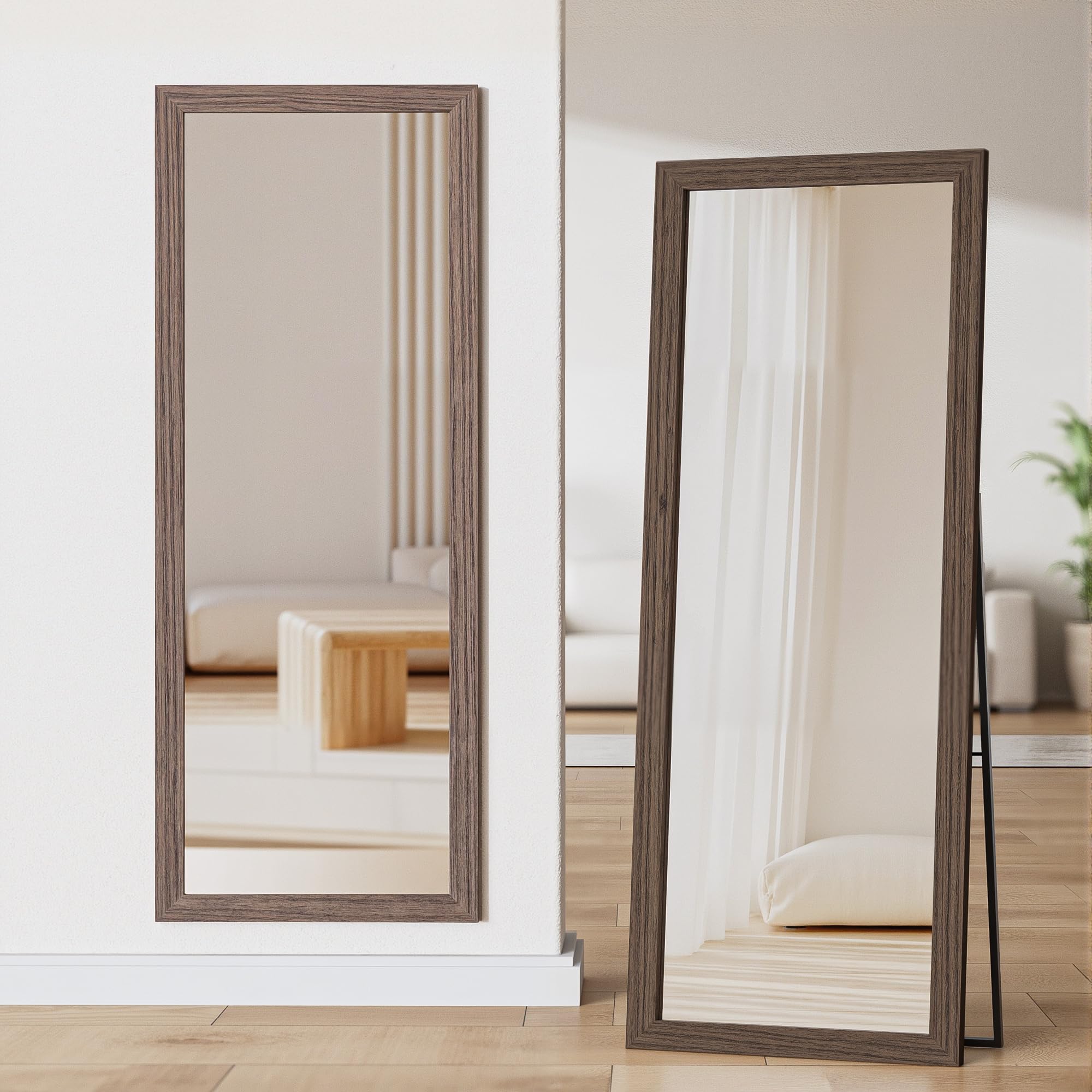 TRAHOME 56x20 inch size provides comprehensive dressing mirror