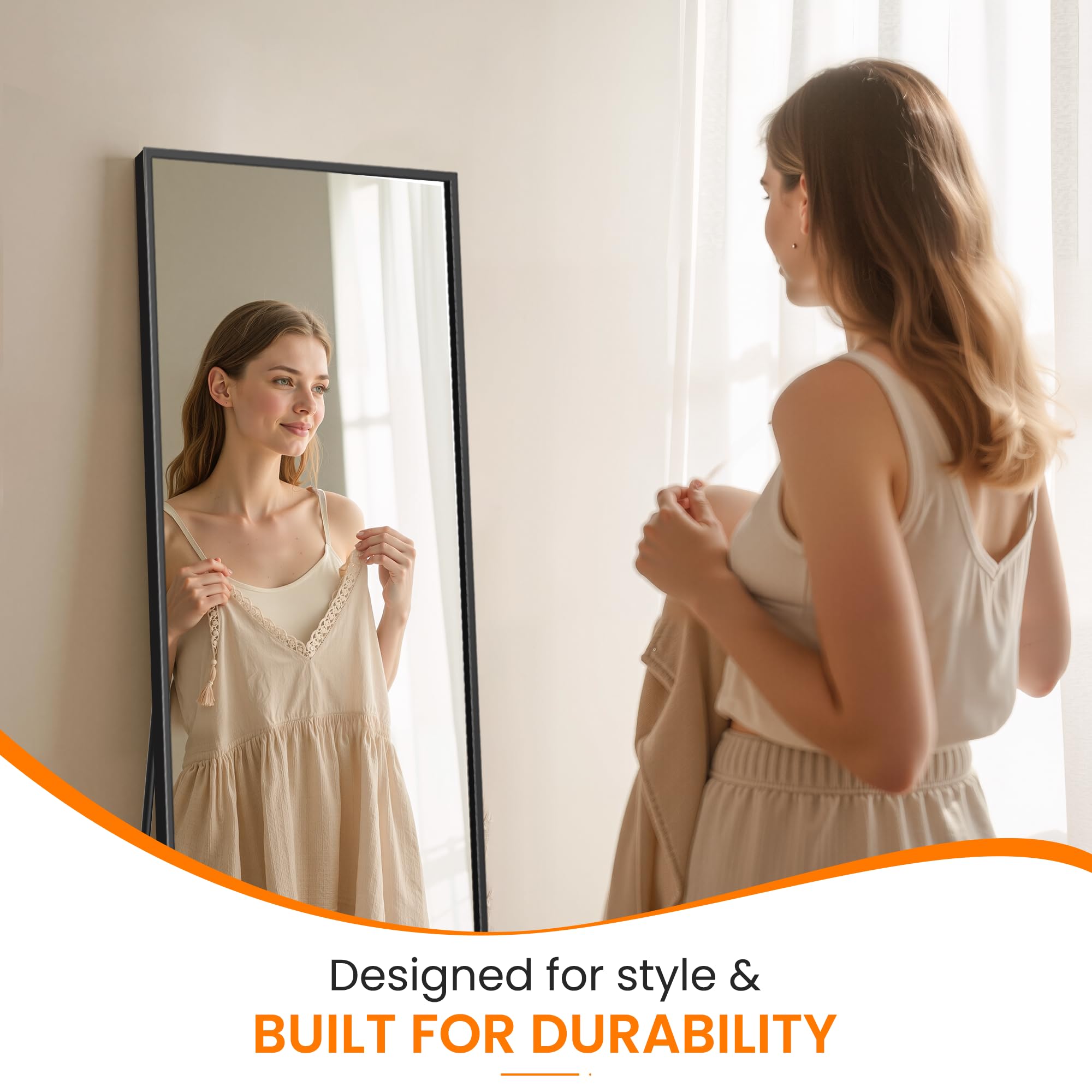 Explosion-proof glass and durable frame enhance safety for everyday use.