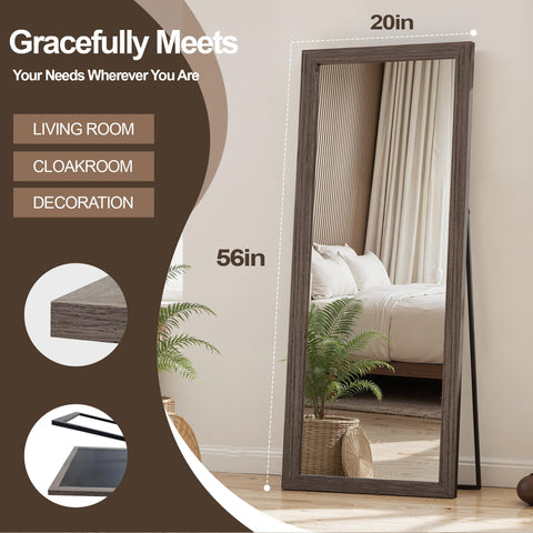TRAHOME rustic solid wood frame adds farmhouse charm to living spaces