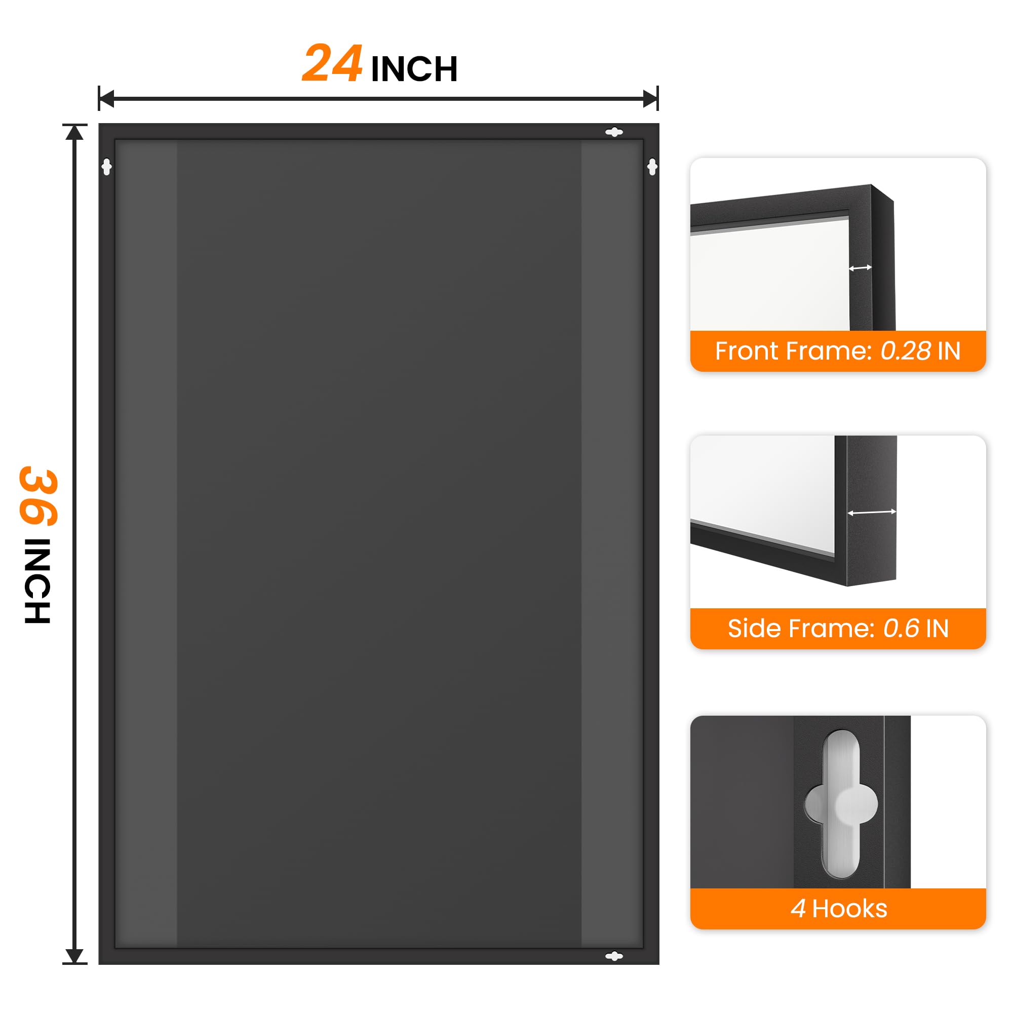 TRAHOME secure packaging protects mirrors from drops during transit.