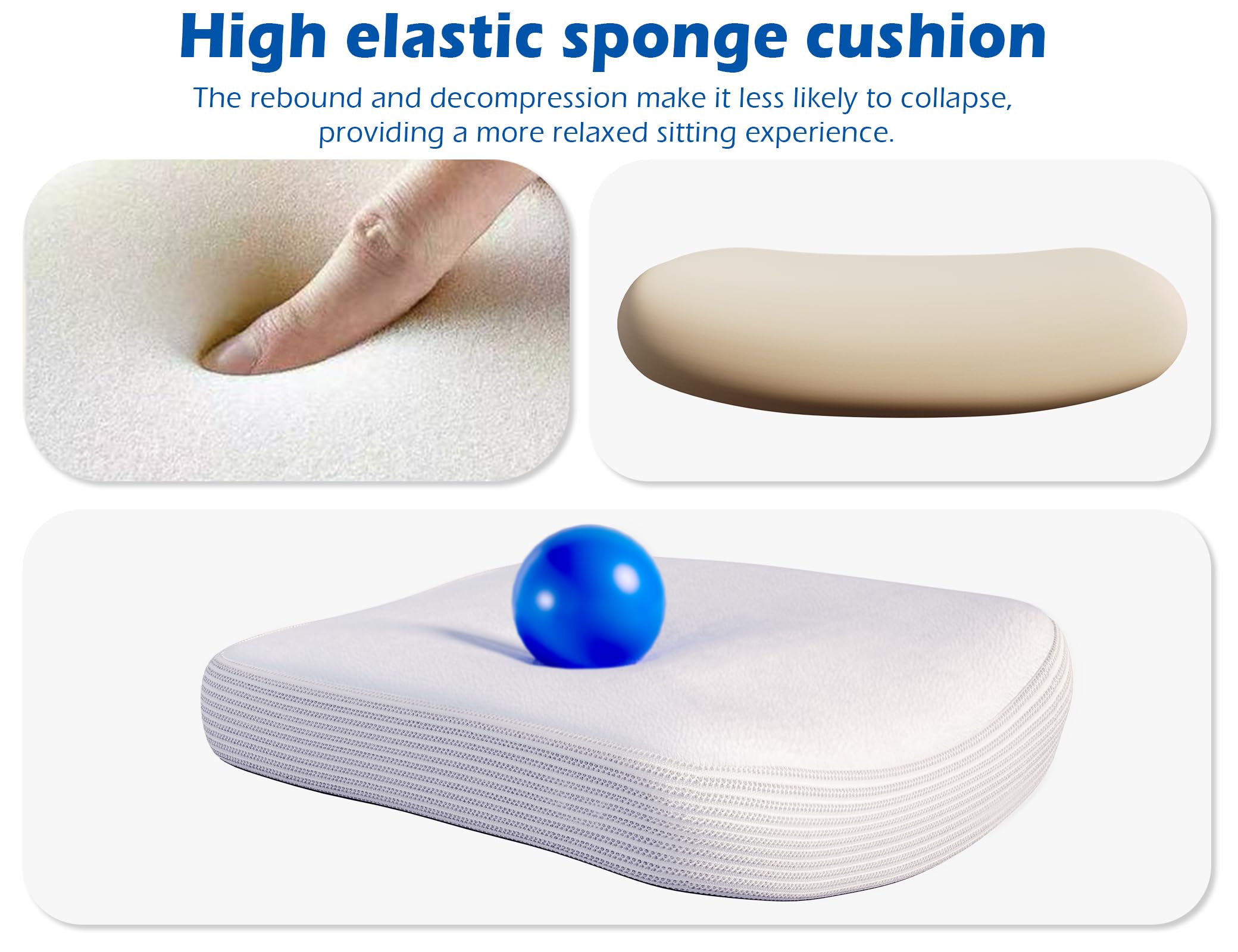 TRALT leather cushion adds skin-friendly comfort and easy cleaning