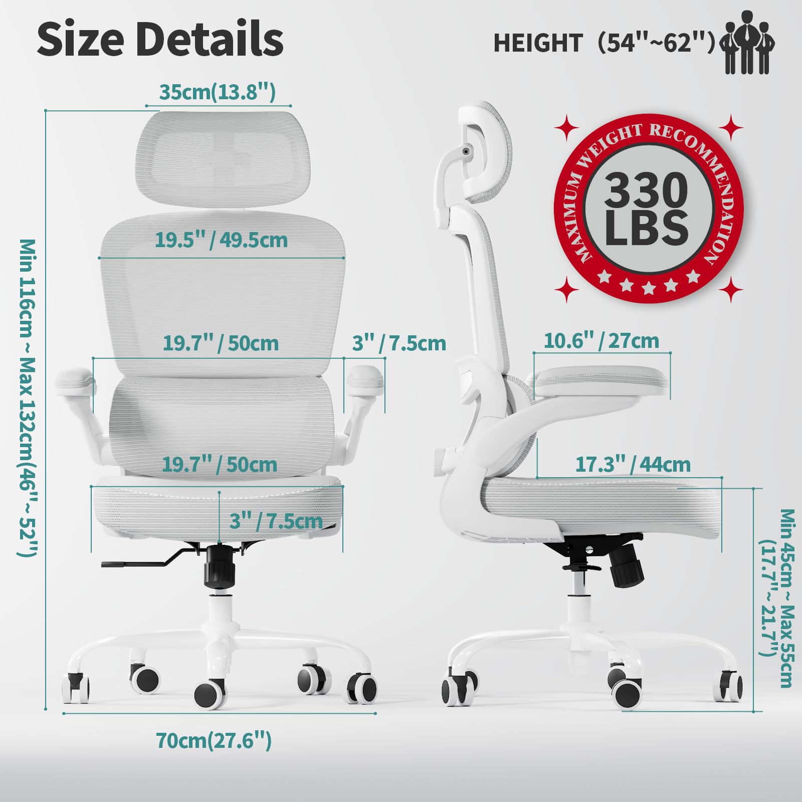 TRALT ergonomic chair lumbar support aligns your spine for natural seating