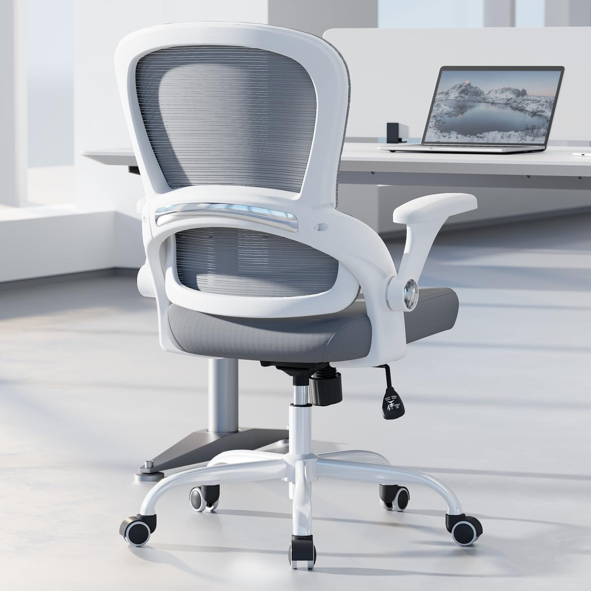 TRALT ergonomic office chair back view showing supportive design for long workdays.