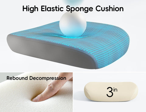 TRALT high-density foam cushion supports posture and reduces hotspot pressure.