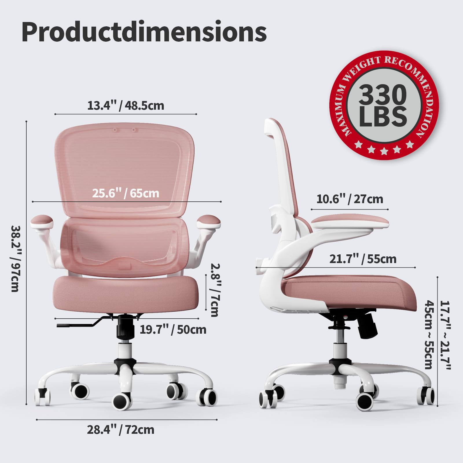 TRALT mesh-seat-breathable shows airy seating for all-day comfort at the desk
