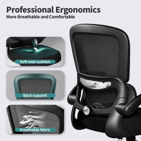 TRALT 360-degree swivel base for smooth rotation at the desk