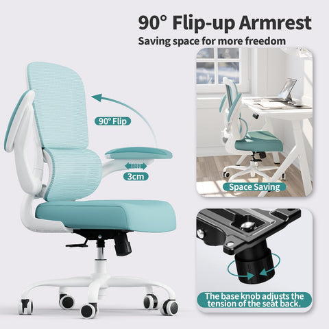 TRALT office chair 360-degree-swivel enables easy multitasking