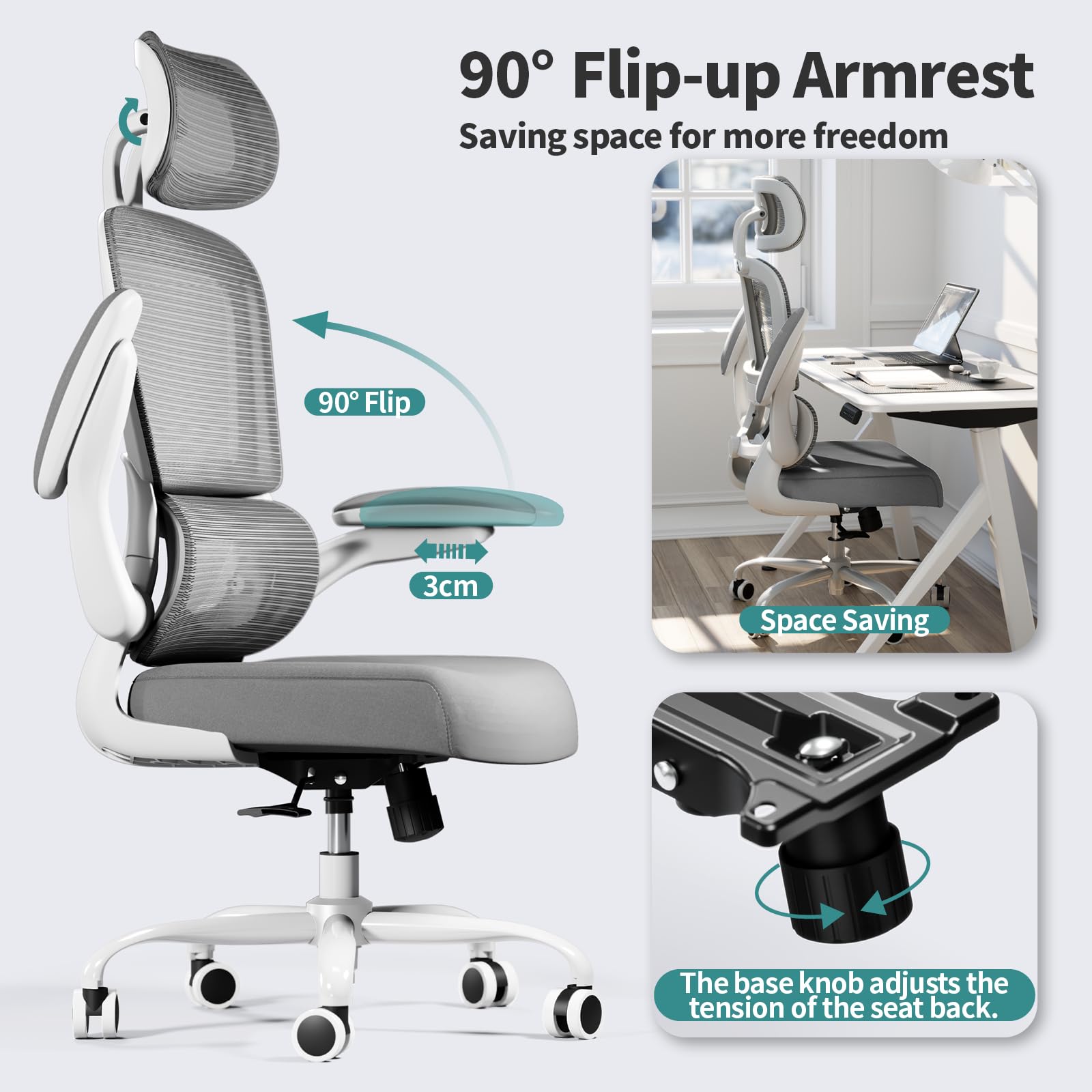 TRALT 360-degree swivel and quiet wheels glide smoothly