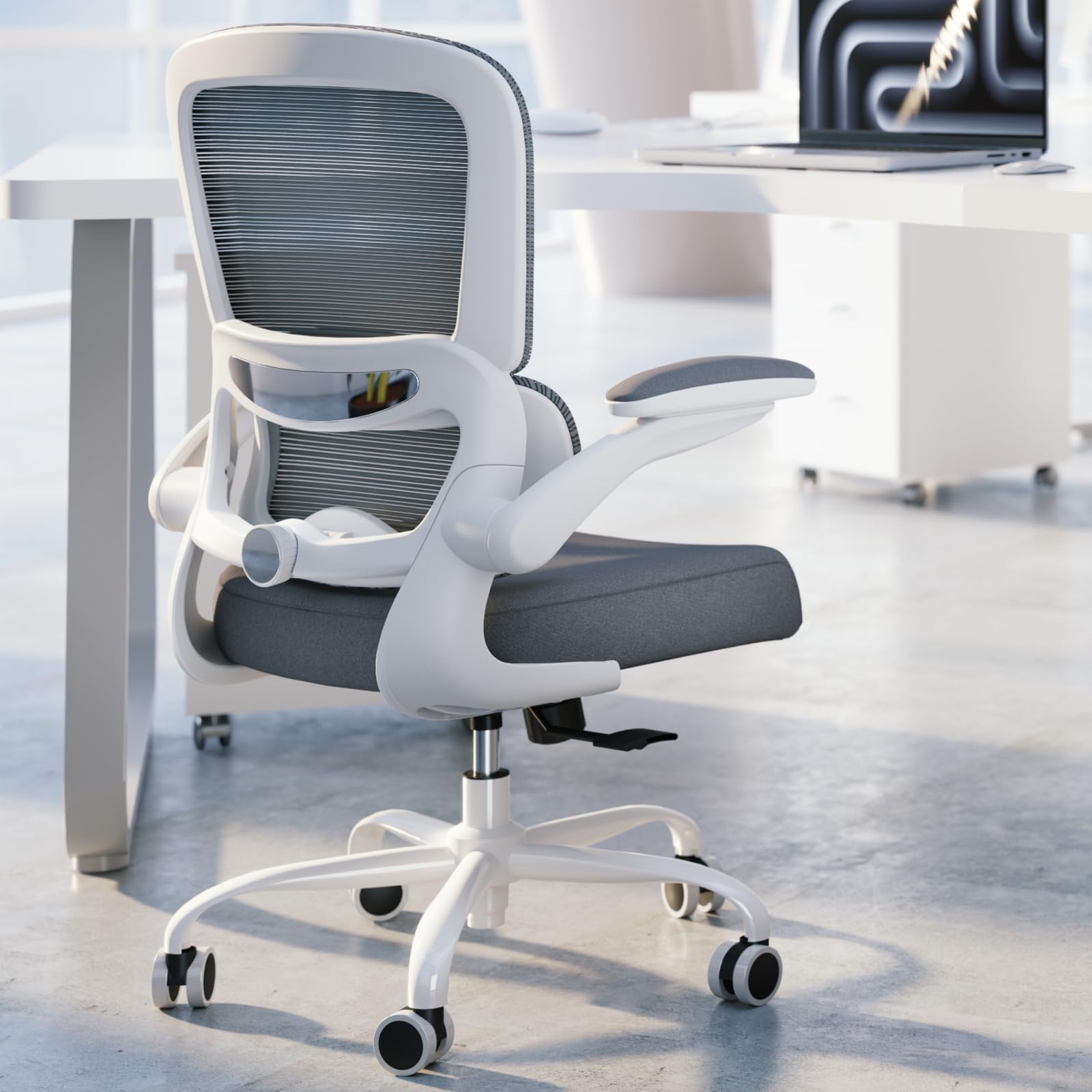 TRALT office chair adjustable lumbar support supports posture adjustments