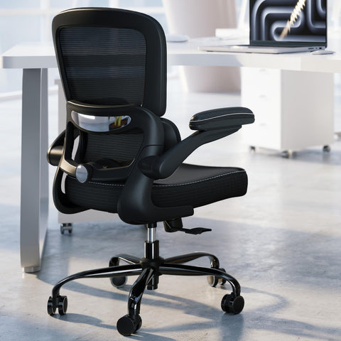 TRALT ergonomic office chair backrest with lumbar support enhances posture.