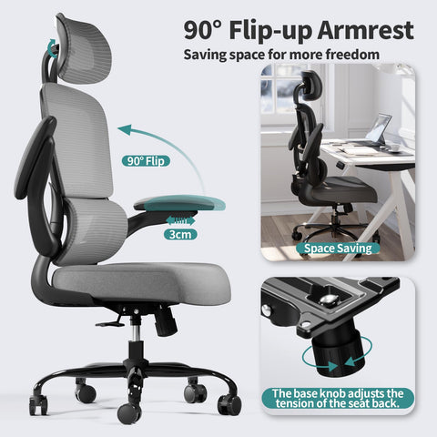 TRALT backrest recline feature supports posture with adjustable tilt