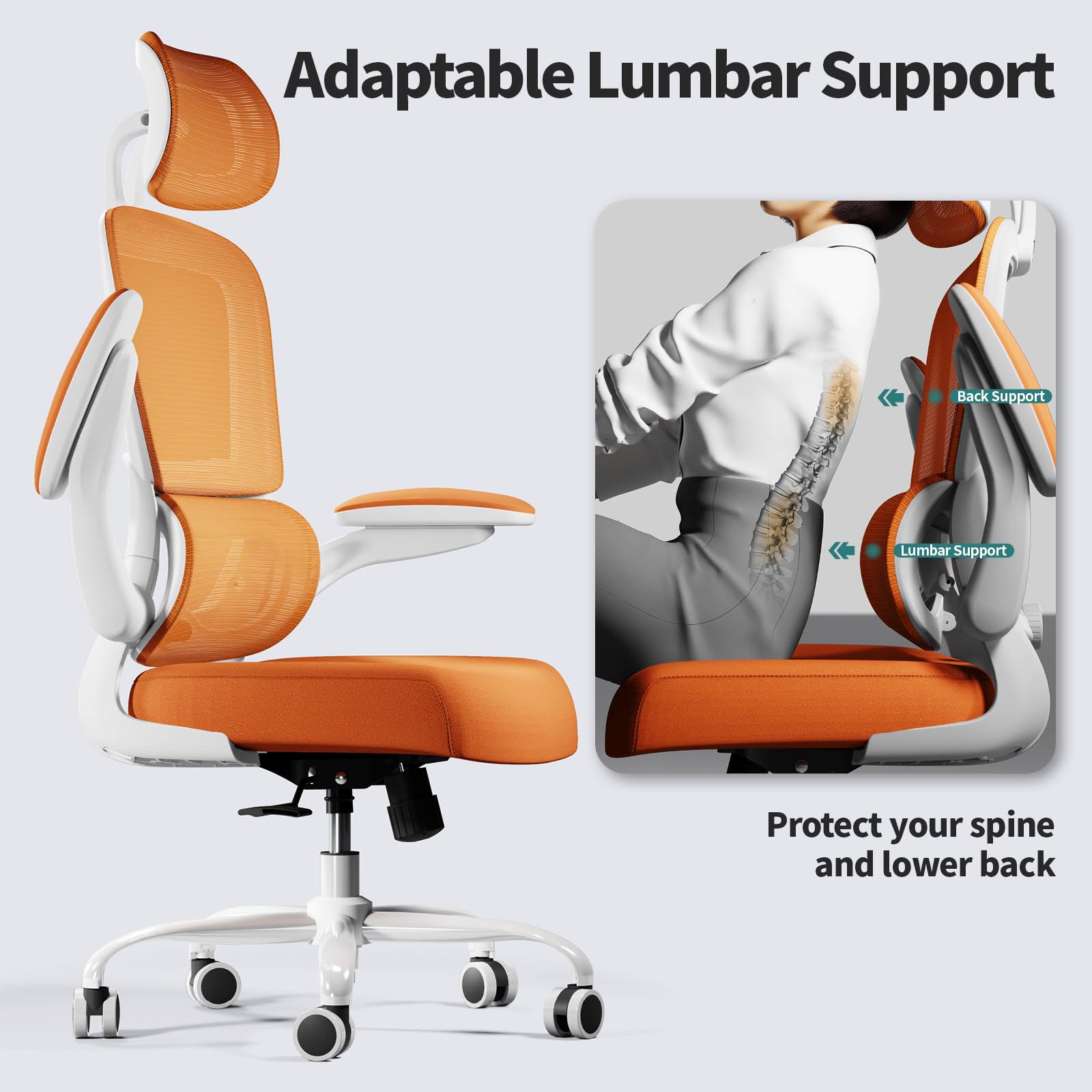 TRALT backrest tilt enables relaxed recline for breaks