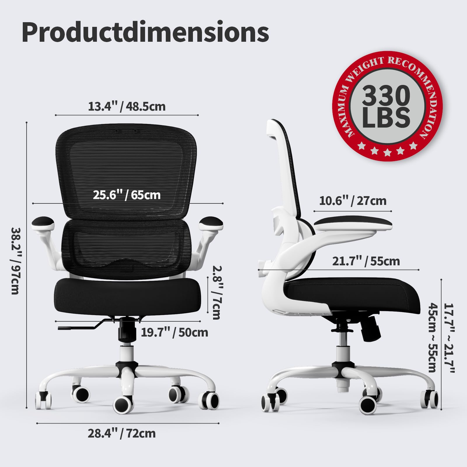 TRALT Office Chair breathable mesh seat keeps you cool during focused work