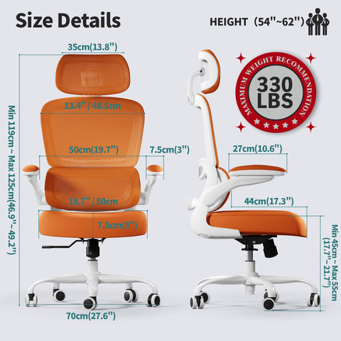 TRALT breathable mesh seat keeps you cool during extended tasks