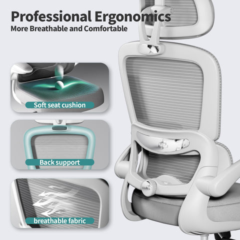 TRALT breathable mesh seat enhances airflow for long sessions