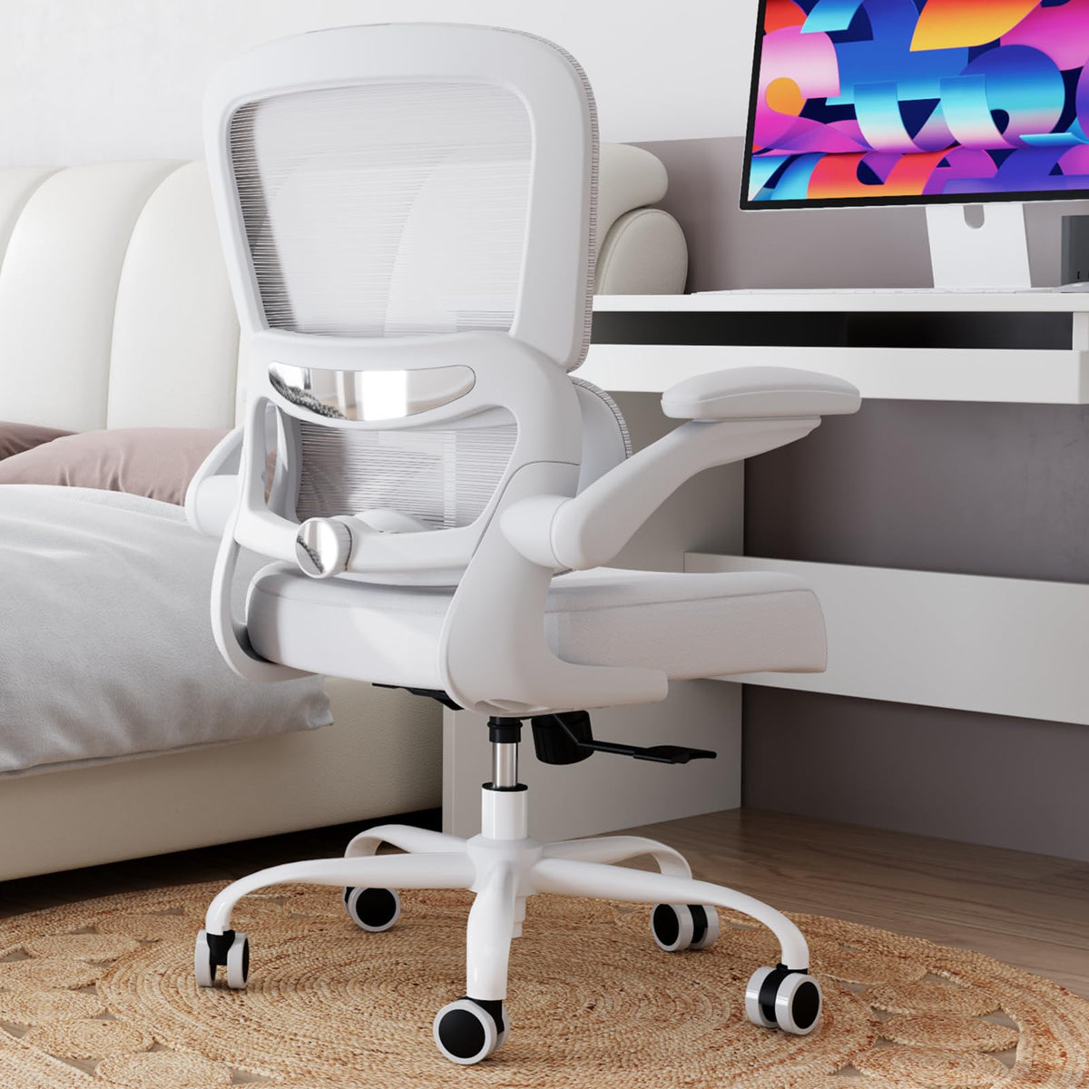 TRALT office chair ergonomic-back-support for all-day comfort.