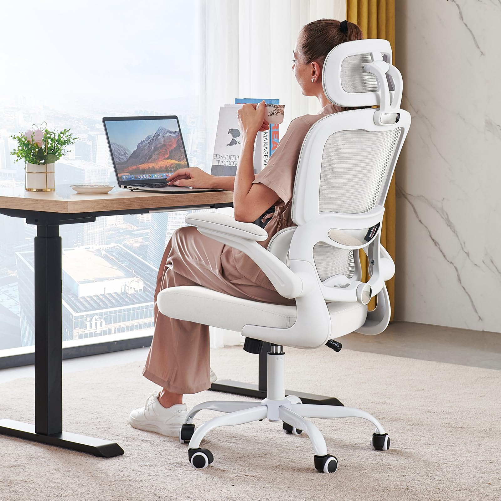 TRALT office chair ergonomic back support for all-day comfort at your desk.