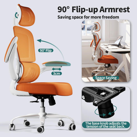TRALT flip-up armrests adapt to different tasks