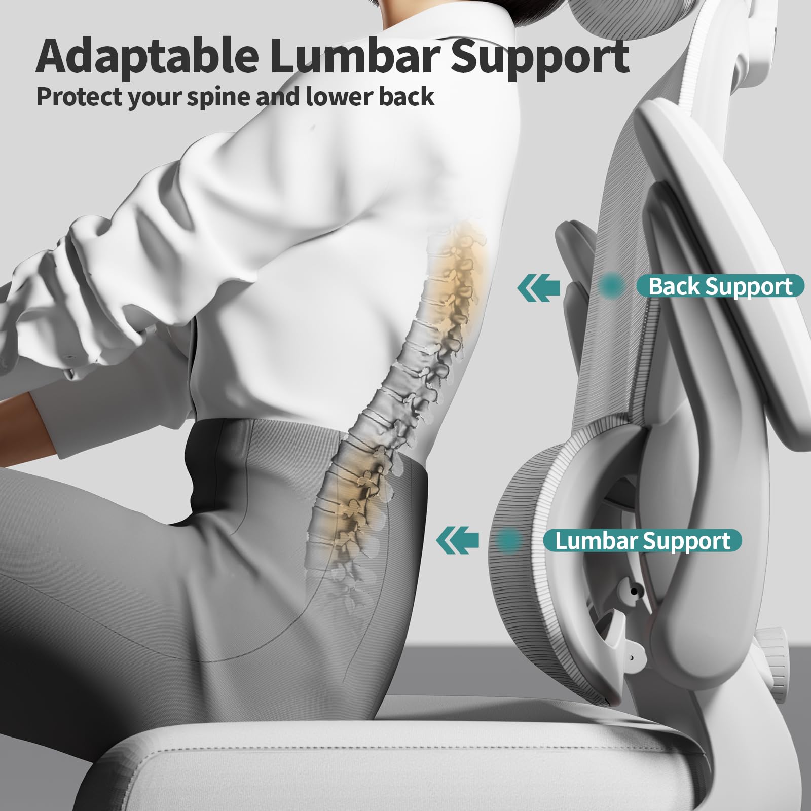 TRALT office chair quiet wheels glide smoothly on hard floors.