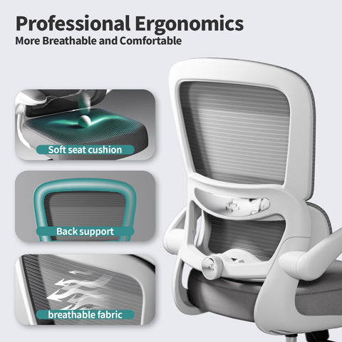TRALT office chair tilt back for comfortable task variety