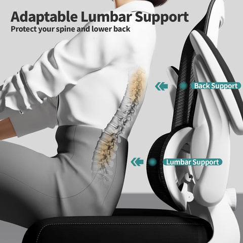 TRALT Office Chair silent rolling wheels glide smoothly on hard floors