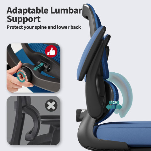 TRALT Office Chair tilt and recline for personalized positioning.
