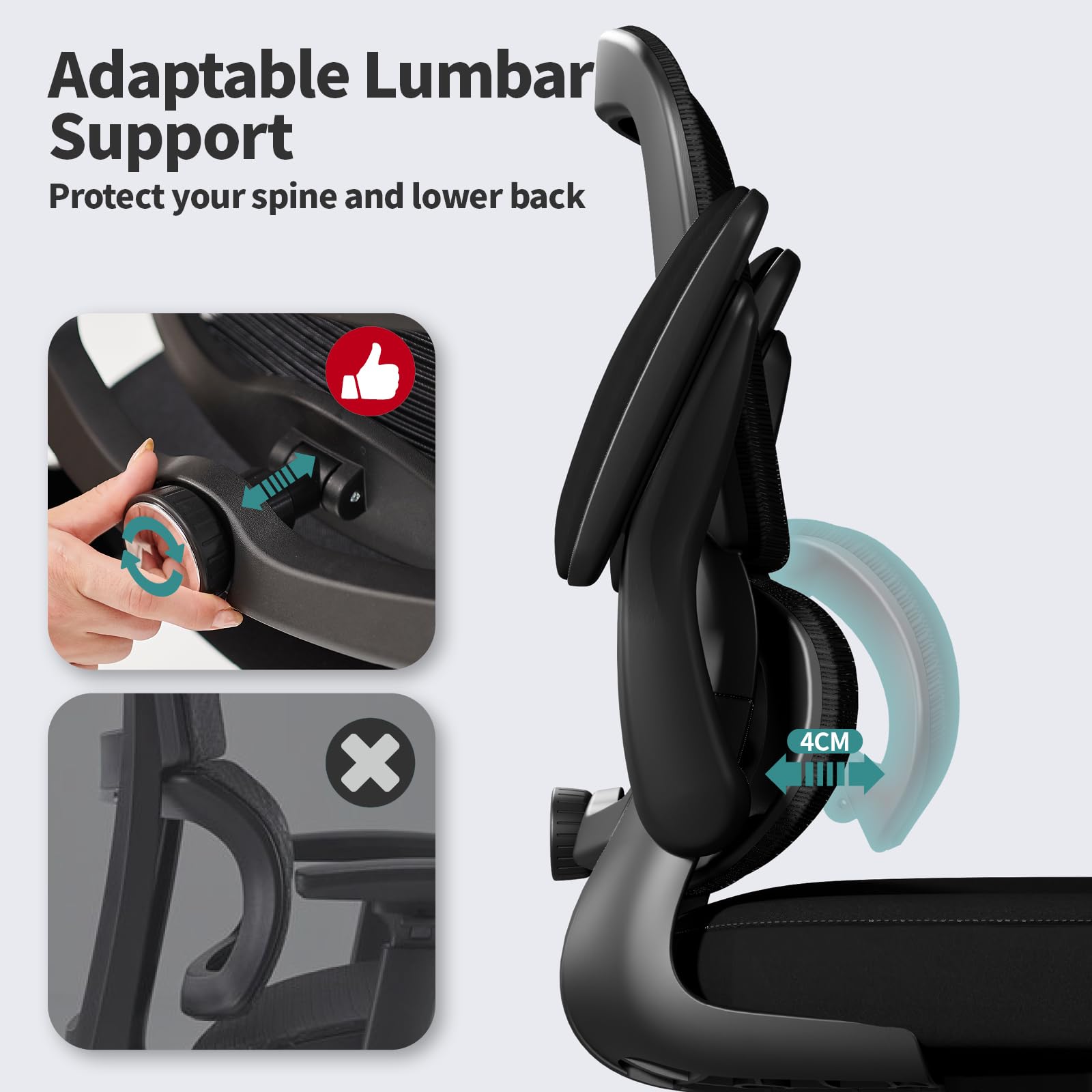 TRALT tilt-recline feature enabling 90–120-degree adjustments for personalized seating