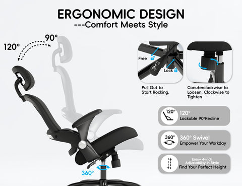 TRALT Office Chair wide-seat big-tall design for larger users