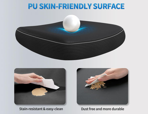 TRALT PU leather seat resists scratches and stains for daily use