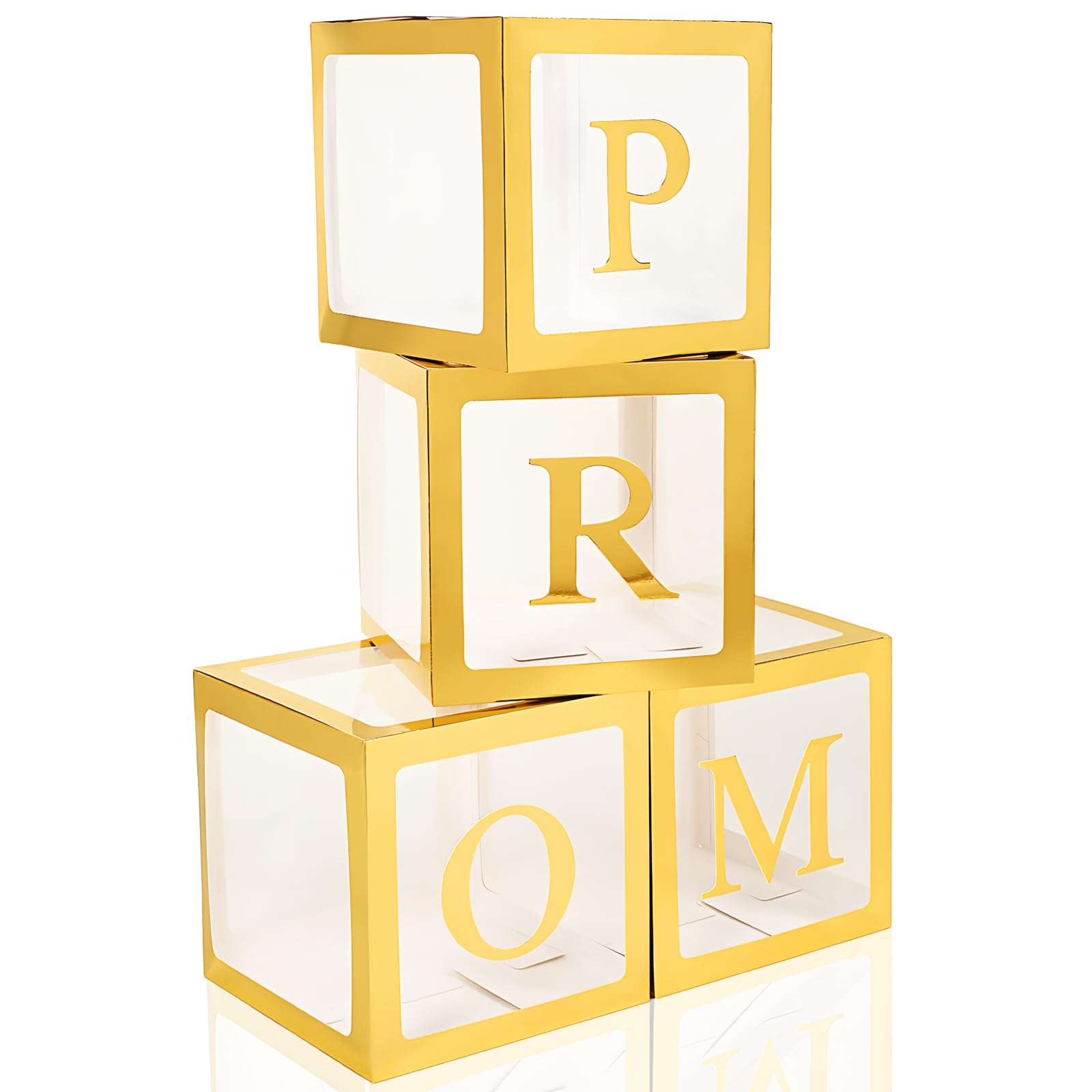 Trandraft prom box letters 4 pcs display set for graduation decor