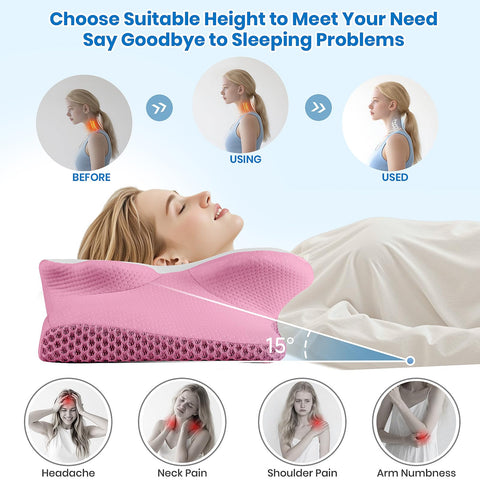 TranquilMoments detachable heart-shaped pillowcase is machine washable.