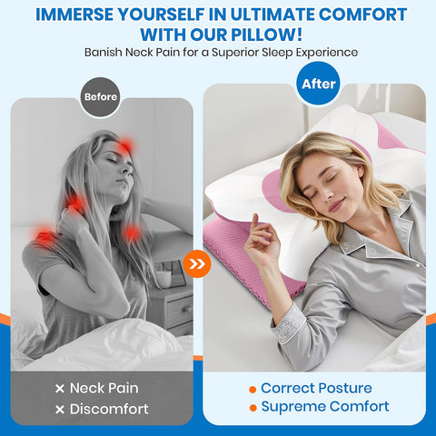 TranquilMoments memory foam pillow provides slow rebound support.