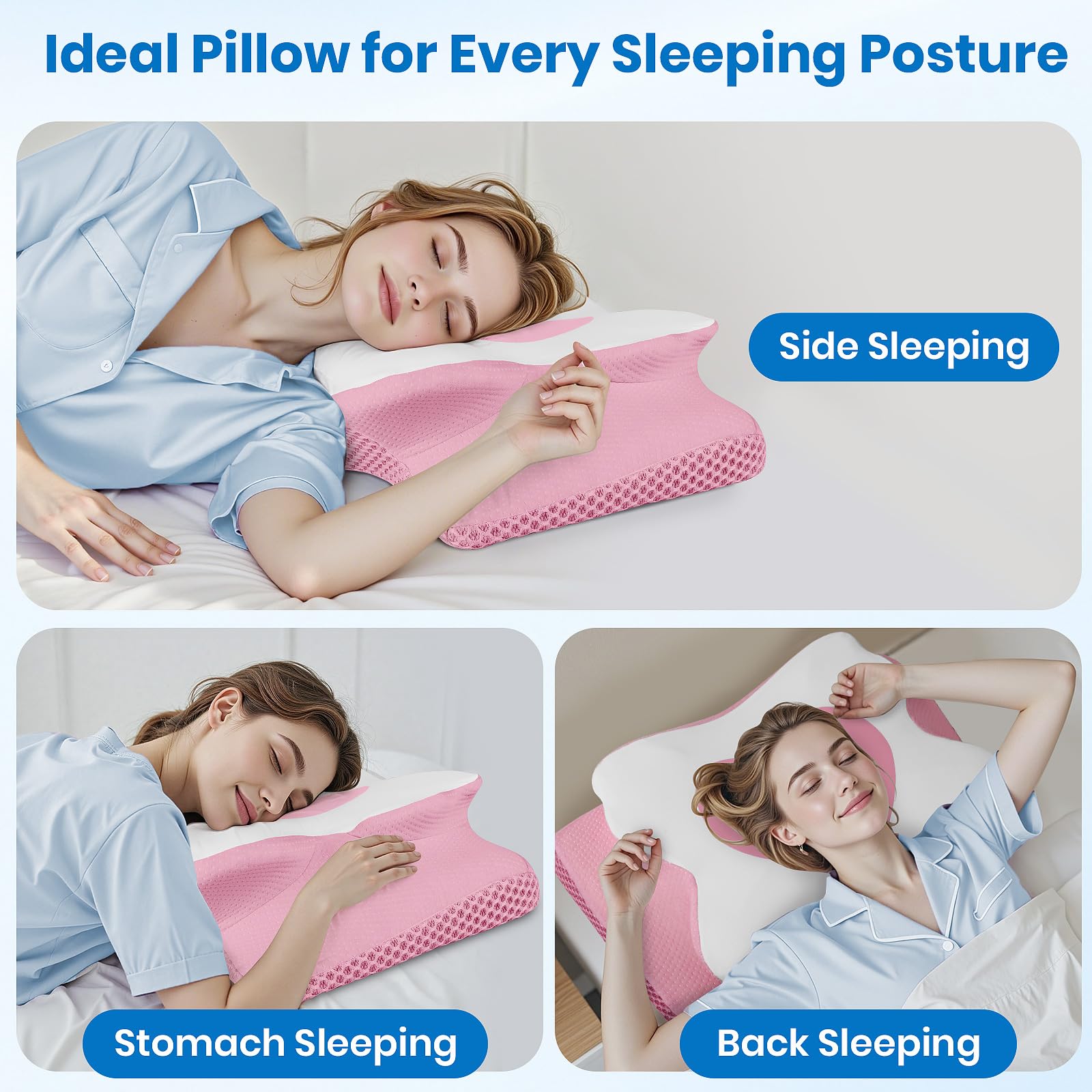 TranquilMoments pillow available in standard, queen, and king sizes.