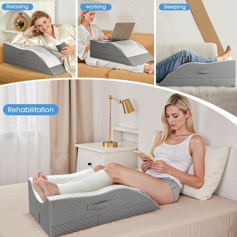 TranquilRelax ankle support pillow promotes proper leg alignment