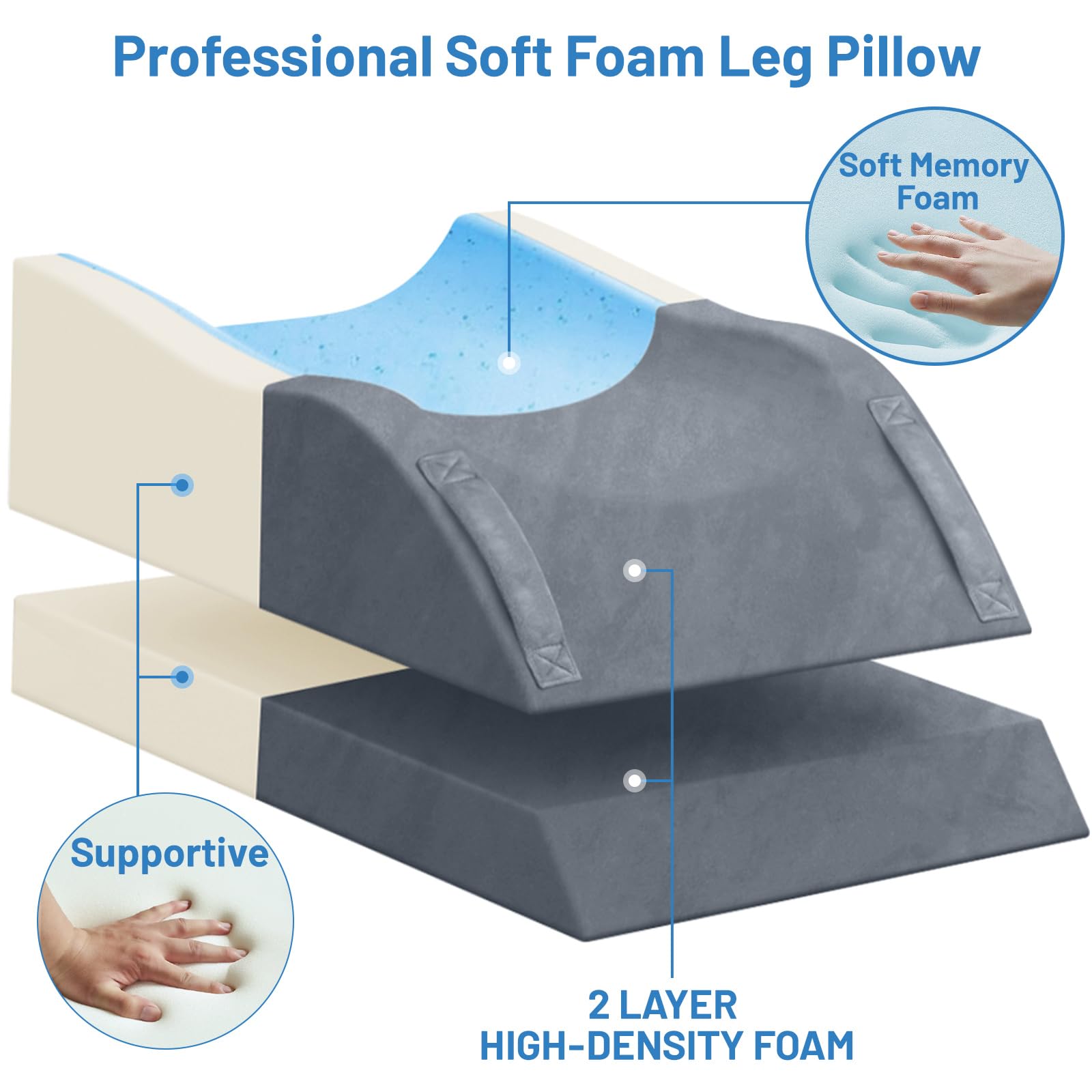 Breathable plush cover feels gentle against the skin for everyday comfort.
