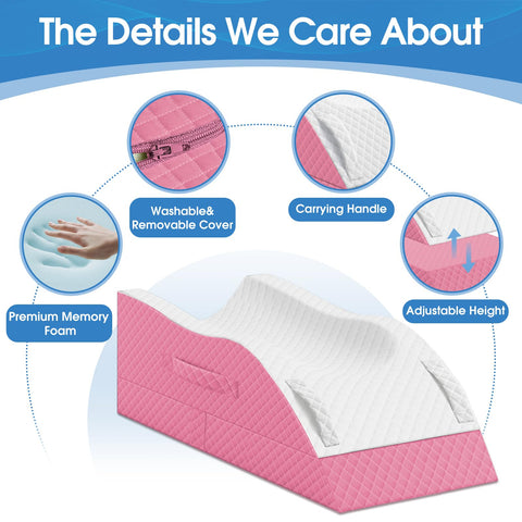 TranquilRelax leg support on bed for restful sleep posture.