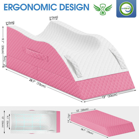 TranquilRelax memory foam ankle pillow for recovery and comfort.