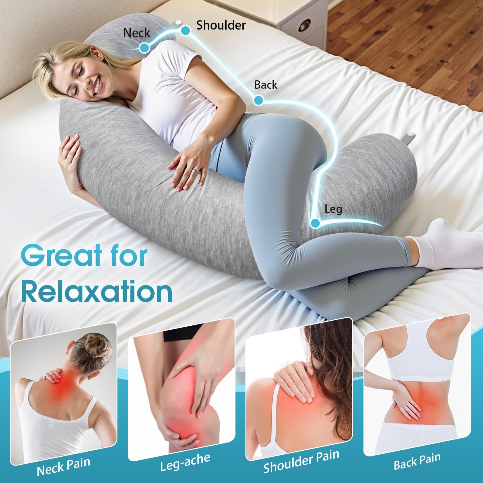 TranquilRelax 47-2x9-8-inch size adapts to comfort