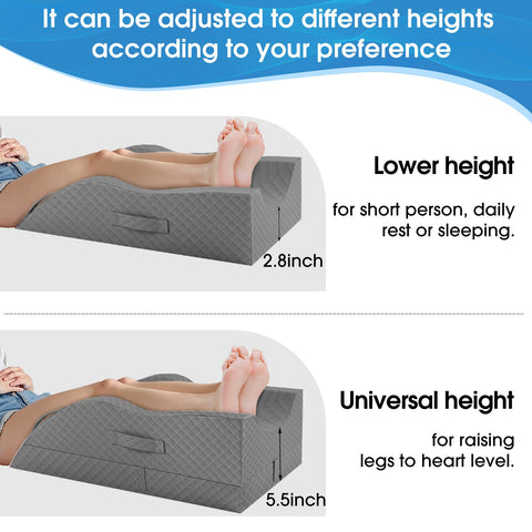 TranquilRelax post-surgery-friendly elevation pillow in a calm bedroom setup
