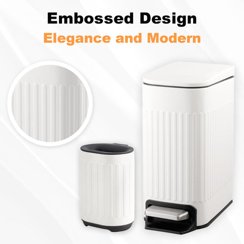 TrashAid slim stainless steel bin fits neatly into corners.