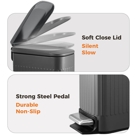 TrashAid anti fingerprint surface stays clean with minimal effort.