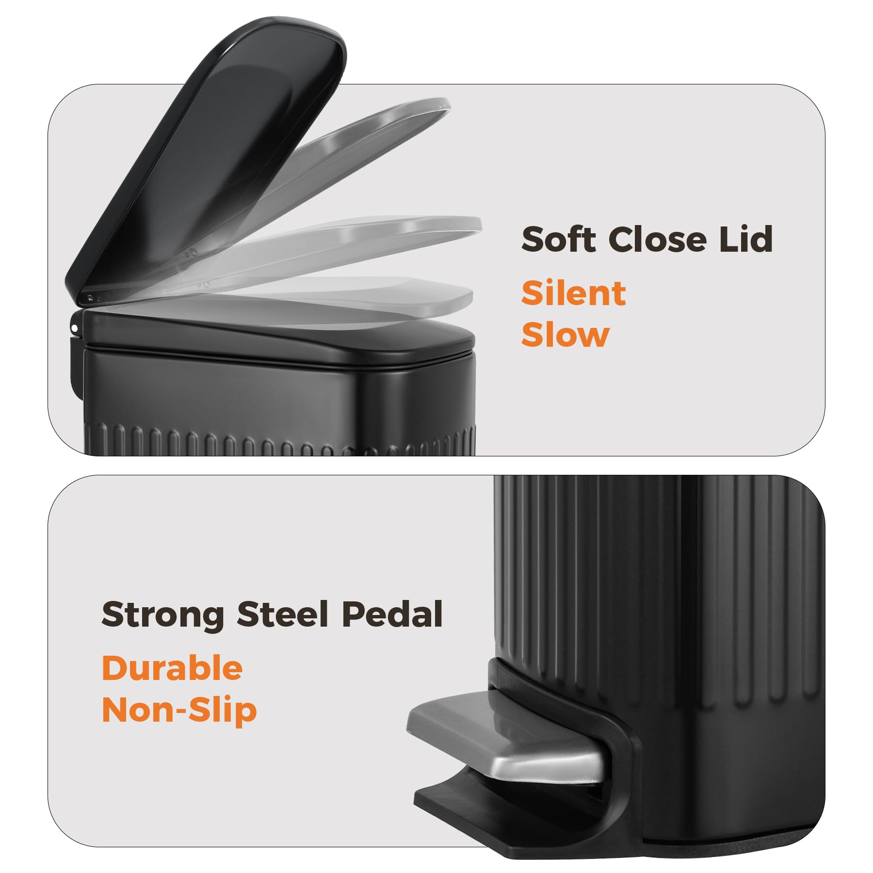 Ultra-slim TrashAid fits tight spaces in bathrooms and offices.