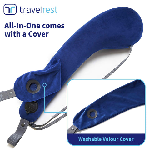 Close-up of Travelrest memory foam core showing contouring and support.