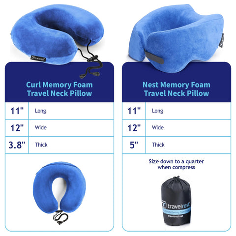 Travelrest Nest memory foam thermo-sensitive core contours to your neck