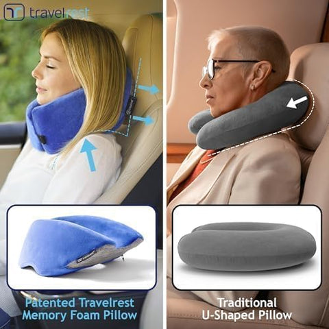 Travelrest Nest pillow provides ergonomic neck support on the go