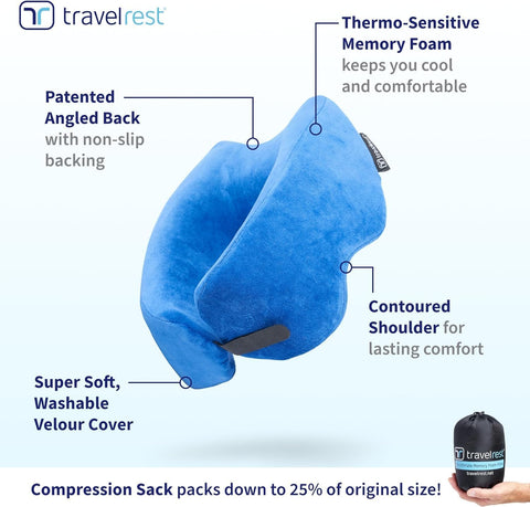Travelrest Nest pillow with washable cover for quick cleaning